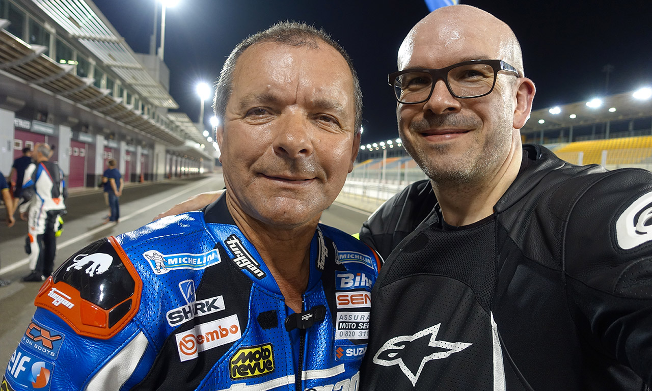 Alex VIEIRA (BMC moto) et David Jazt sur le Circuit de Losail (Qatar)