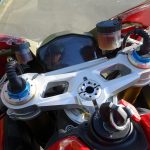 tête de fourche sur le Panigale