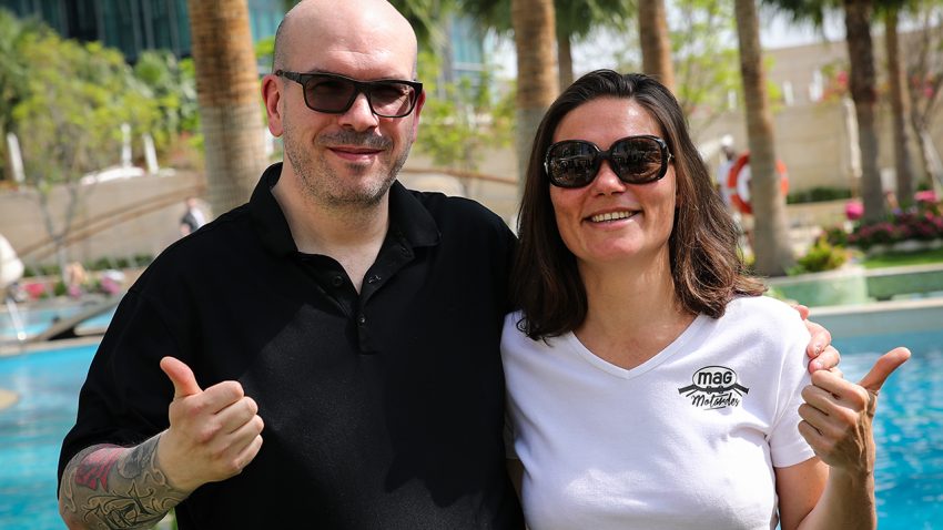 David Jazt & Lydia Truglio à Doha pour le Michelin Power RS