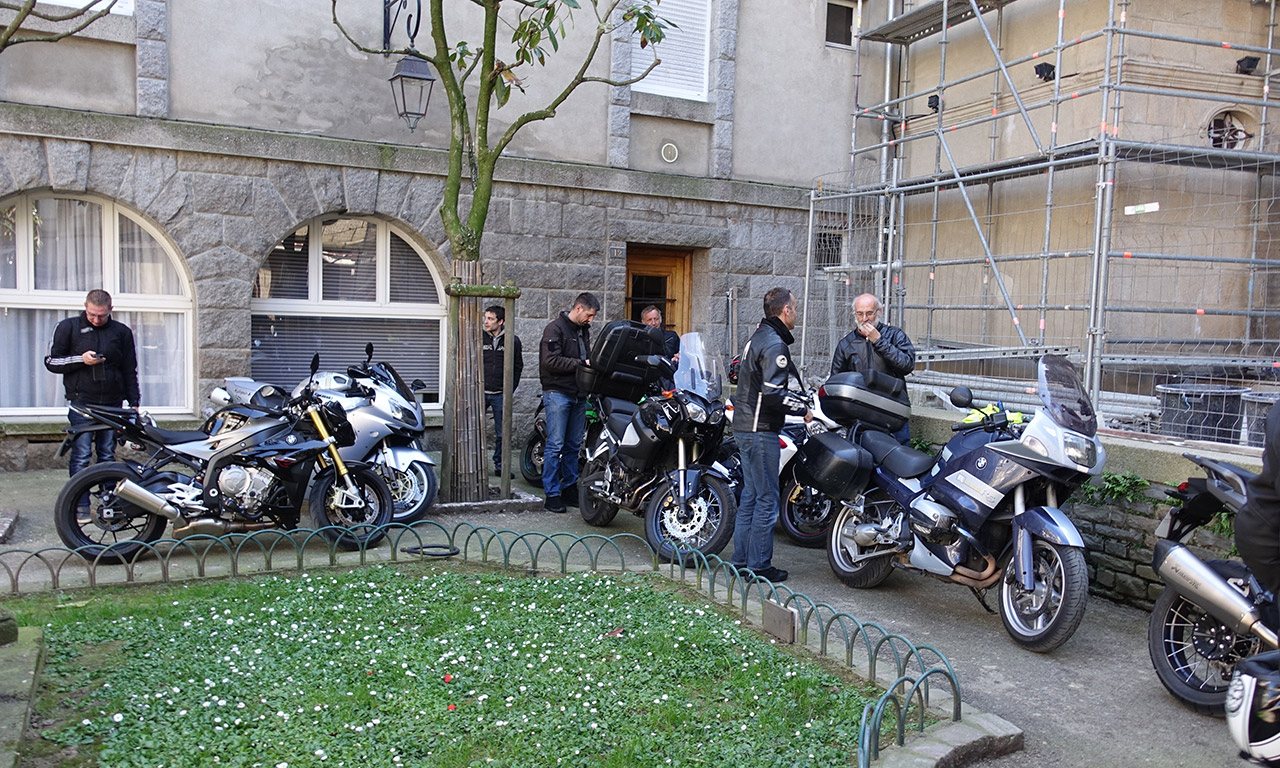 Motards Rennais dans Intra-Muros à Saint-Malo