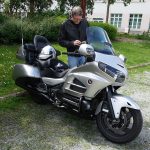 Laurent sur sa belle moto Goldwing Honda GL 1800