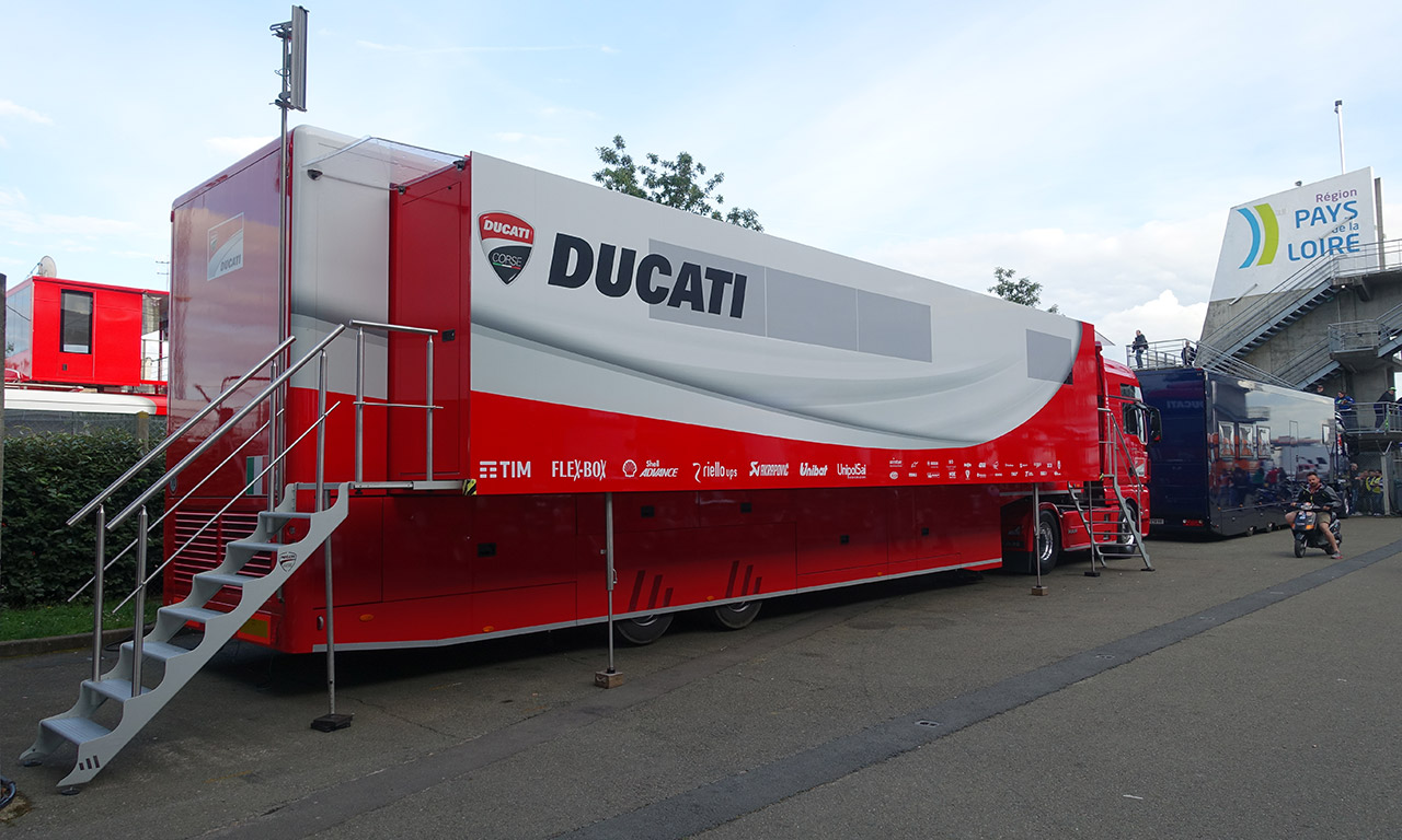 Camion Ducati au MotoGP