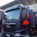 Camion du Team KTM au Moto GP