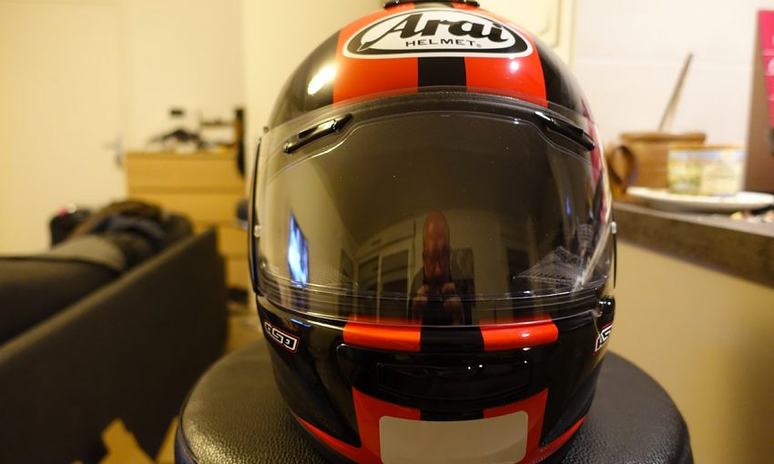 nouveau casque de moto de David Jazt