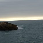 vue mer à Biarritz (station balneaire)