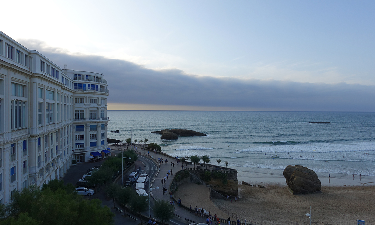 ambiance bord de mer à Biarritz