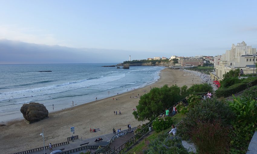 vue plage de Biarritz