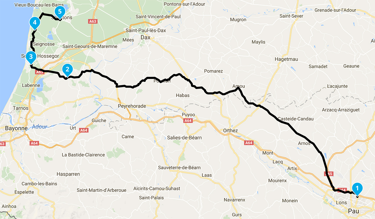 roadbook personnalisé pour une balade moto