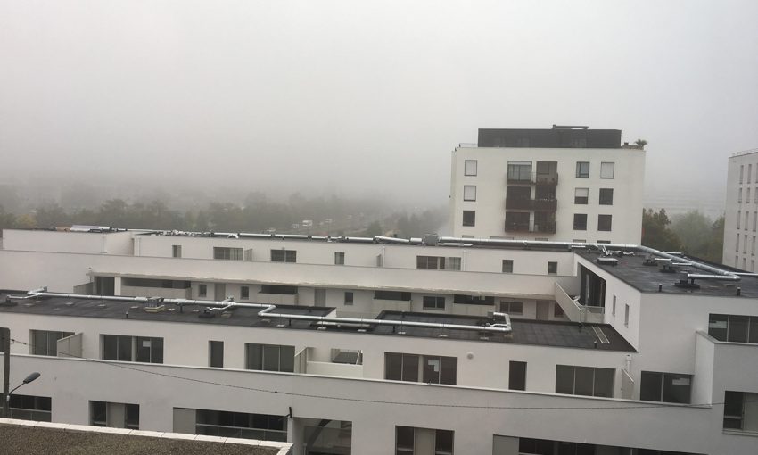 brume le 15 octobre 2017 sur Rennes