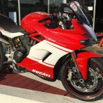 Ducati SuperSport rouge et blanche sur Bayonne