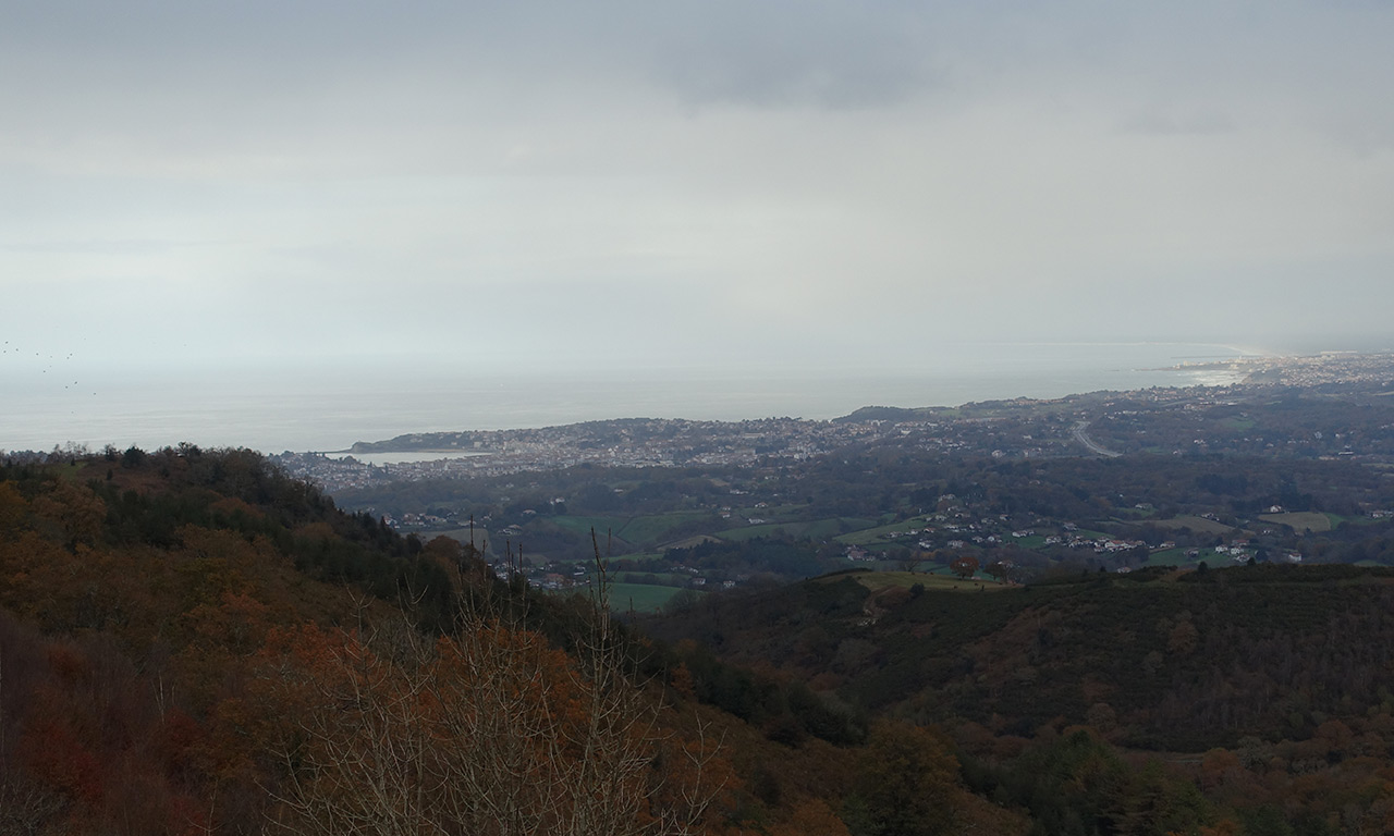 Vue mer depuis le Col d'Ibardin