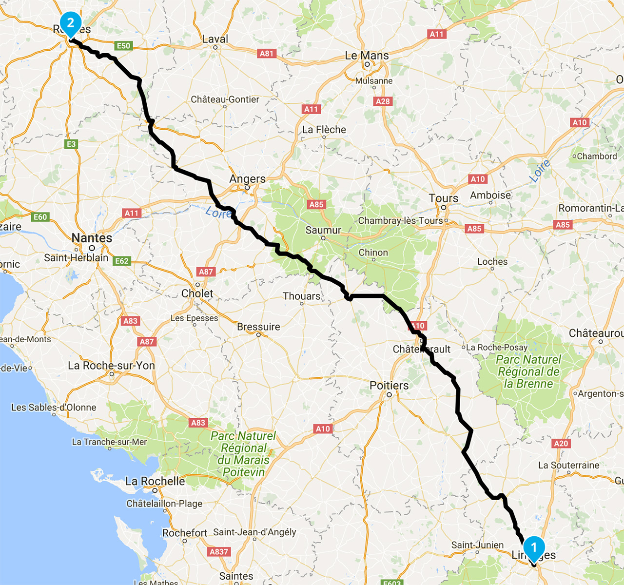 roadbook moto Rennes