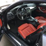 intérieur cuir rouge BMW serie 430 D cabriolet