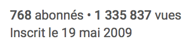 Abonnement Youtube