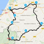 itinéraire balade moto pays basque au départ de Bayonne