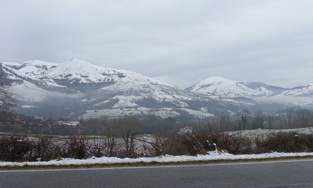 paysage sous la neige en ce 7 janvier 2018