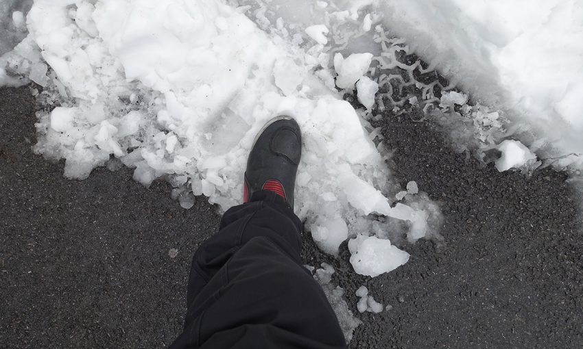 pied dans la neige, 2018