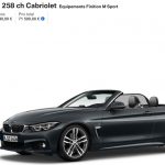 BMW 430D Cabriolet décapotée