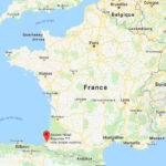 Carte de France pour situer Bayonne