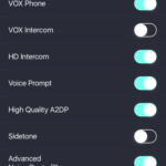 toutes les réglages du SENA 30 intercom