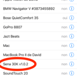 Bluetooth en 1.0.2 sur le SENA 30K