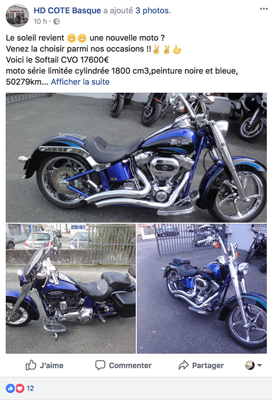 Acheter une Harley Davidson d'occasion