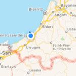 Où se trouve Saint-Jean-de-Luz sur une carte routière ?