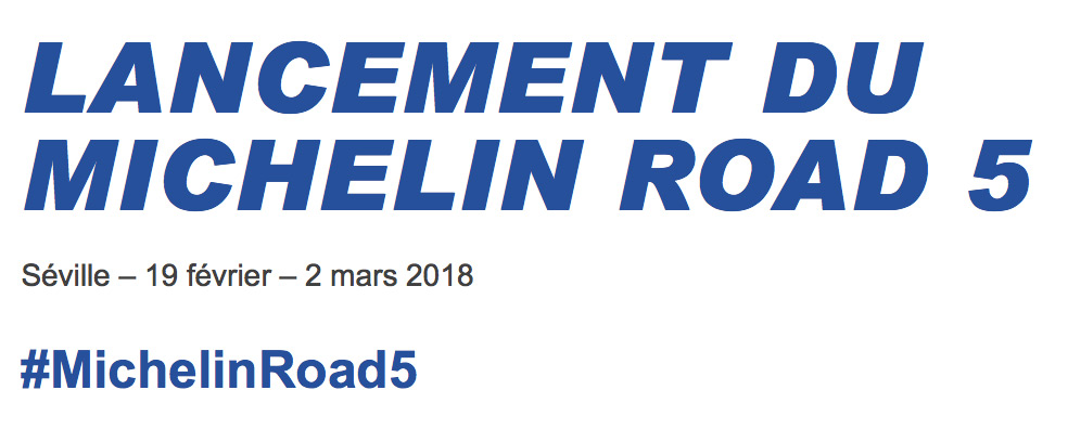 Lancement du Michelin Road 5