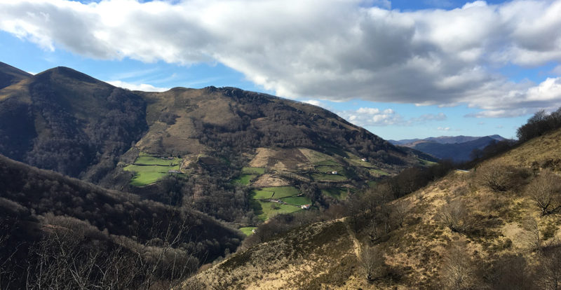 Paysage Basque dans les montagnes