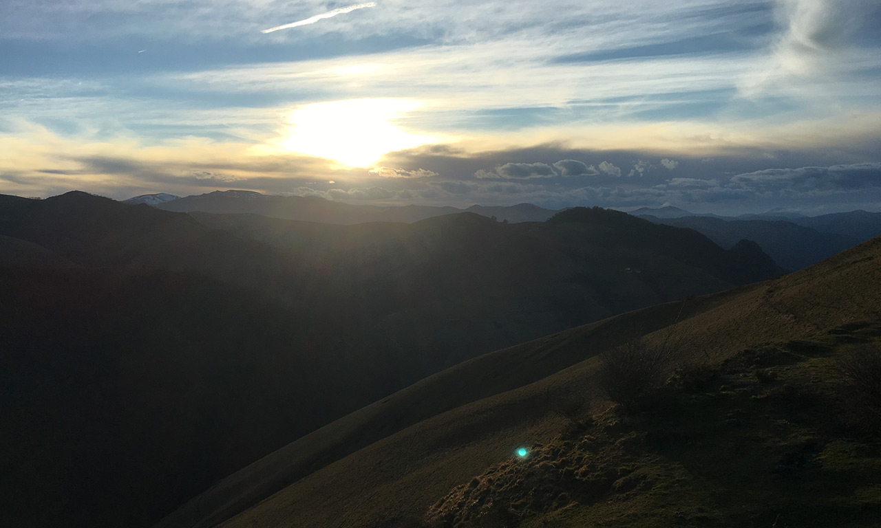 vue sur les montagnes Basques