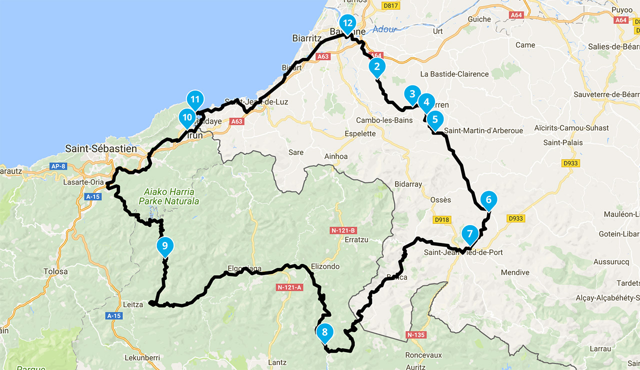 Itinéraire découverte du Pays Basque