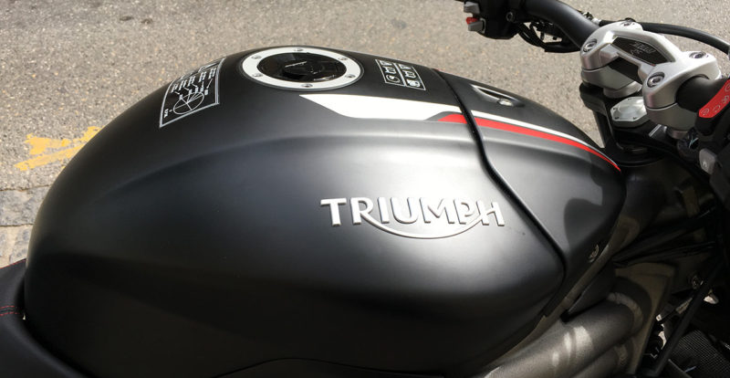 Réservoir du Triumph Speed Triple