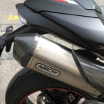 Echappement Arrow sur le Speed Triple