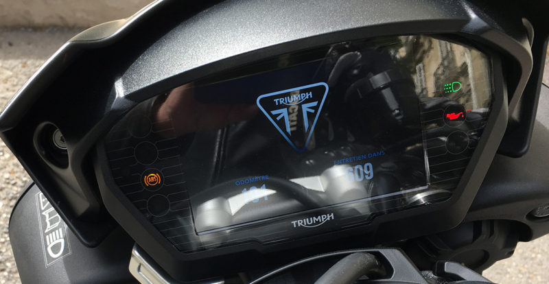 tableau de bord Speed Triple RS 1050 2018 - vue 2
