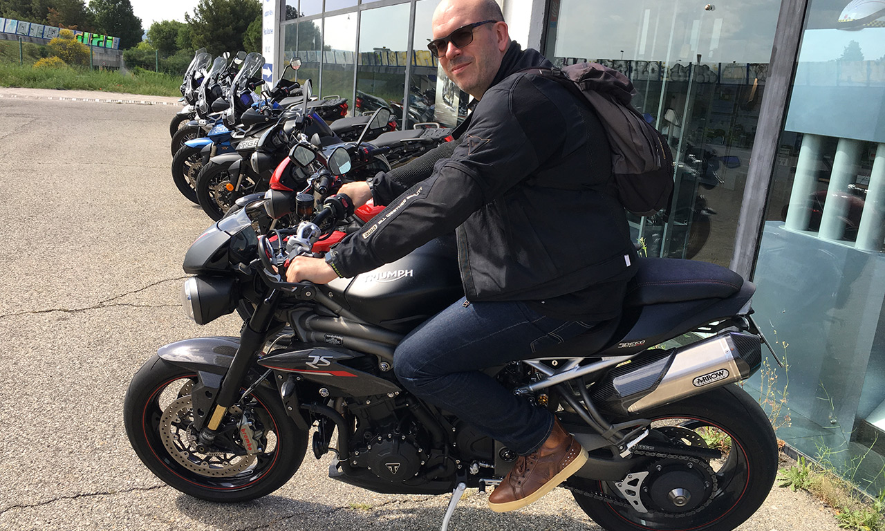 David Jazt sur le Speed Triple 1050 RS