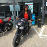 Tiane sur le Speed Triple RS