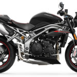 Triumph Speed Triple 2018 RS noire - vue de côté