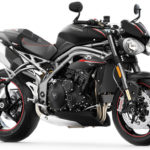 Triumph Speed Triple RS noire - vue de droite