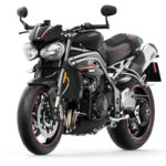 Triumph Speed Triple 2018 RS noire - vue de face gauche