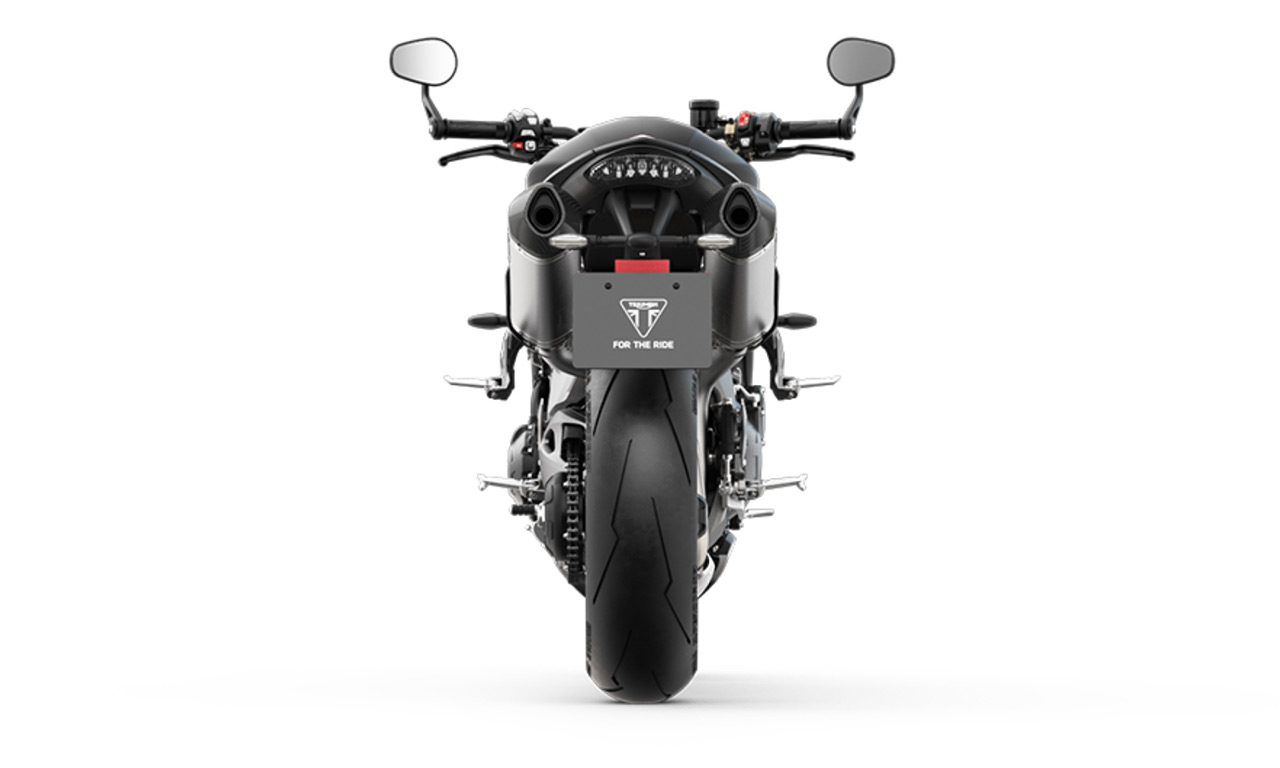 Triumph Speed Triple 2018 RS noire - vue arrière