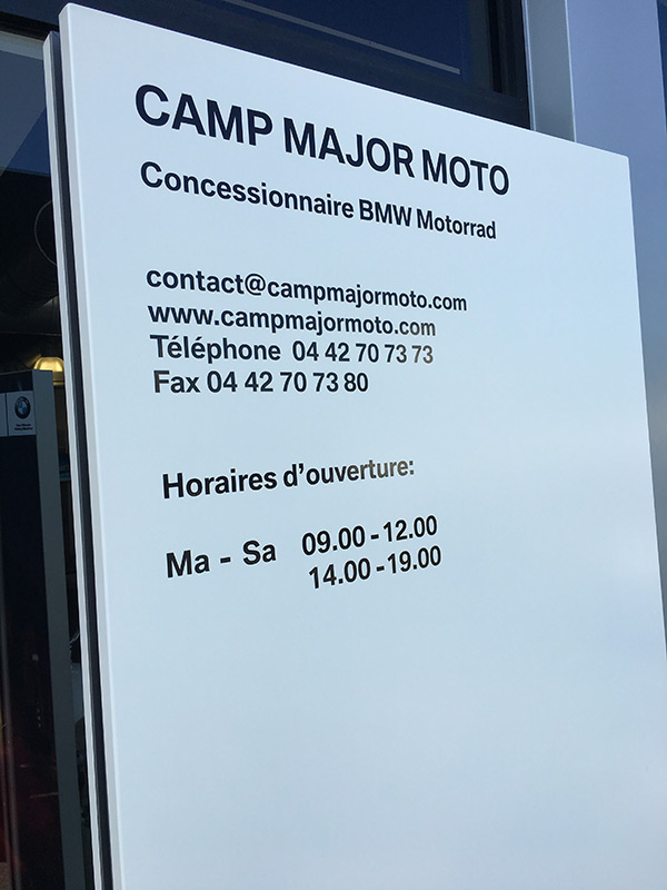 horaire BMW Marseille moto