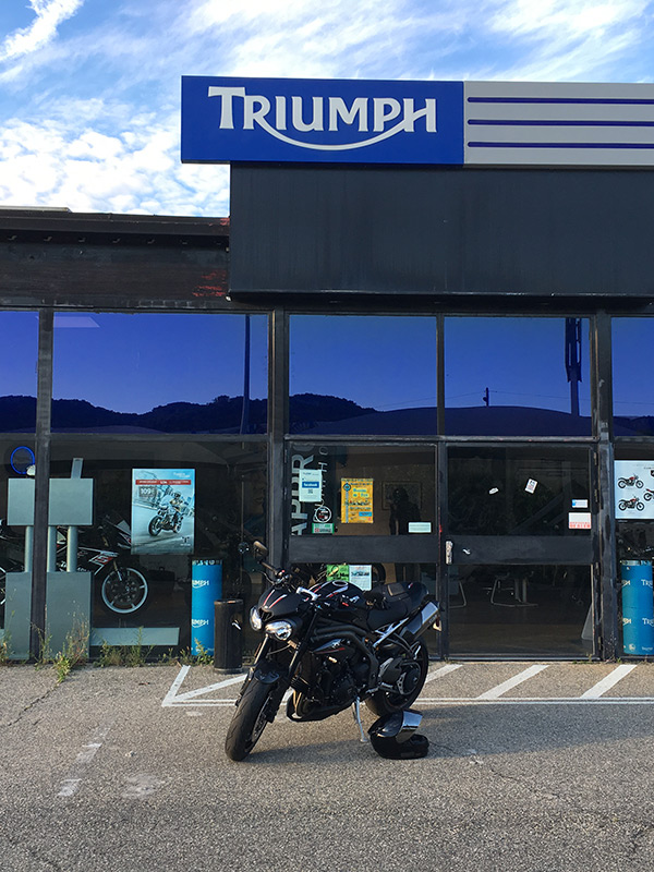 Livraison chez Triumph Provence du Speed Triple