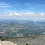 vue depuis le Mont Ventoux : pensée à papa qui est monté ici à vélo, bravo !