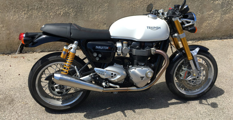essai moto anglaise Triumph Thruxton 1200 R