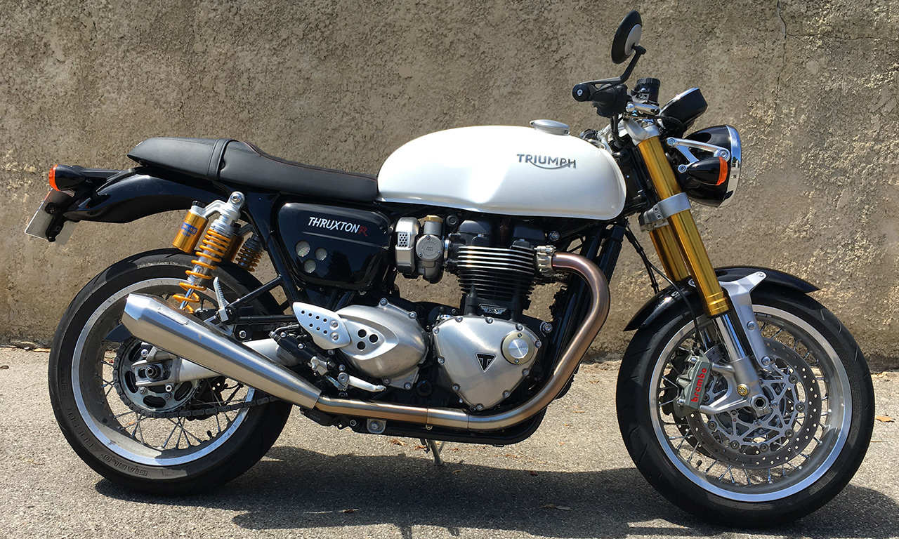 moto anglaise Triumph Thruxton 1200 R