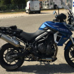 Triumph Tiger 800 XRT bleu