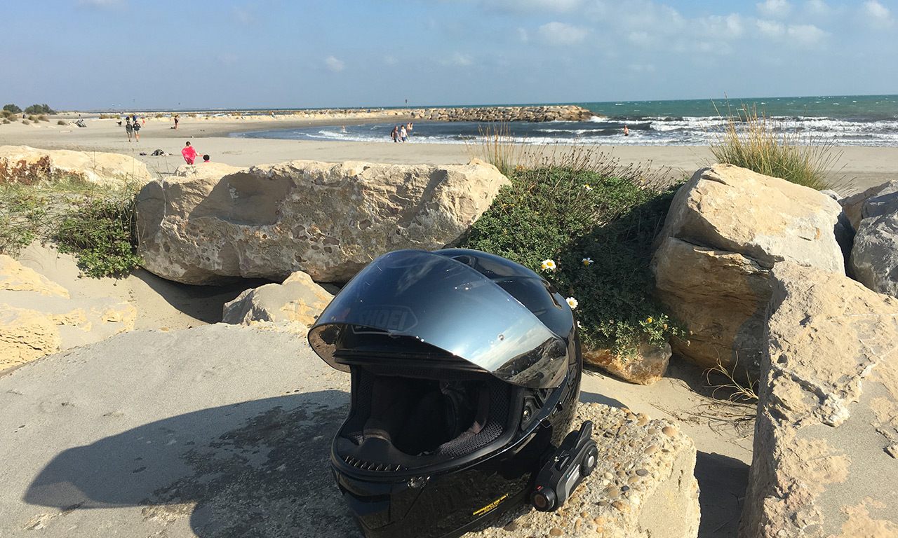 Balade moto en Camargue - Sainte Marie de la Mer