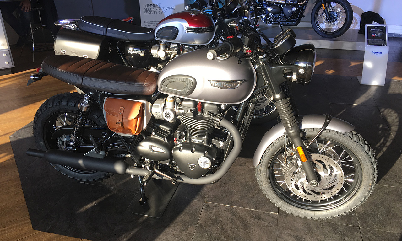 Bonneville T120 préparée chez Triumph Provence