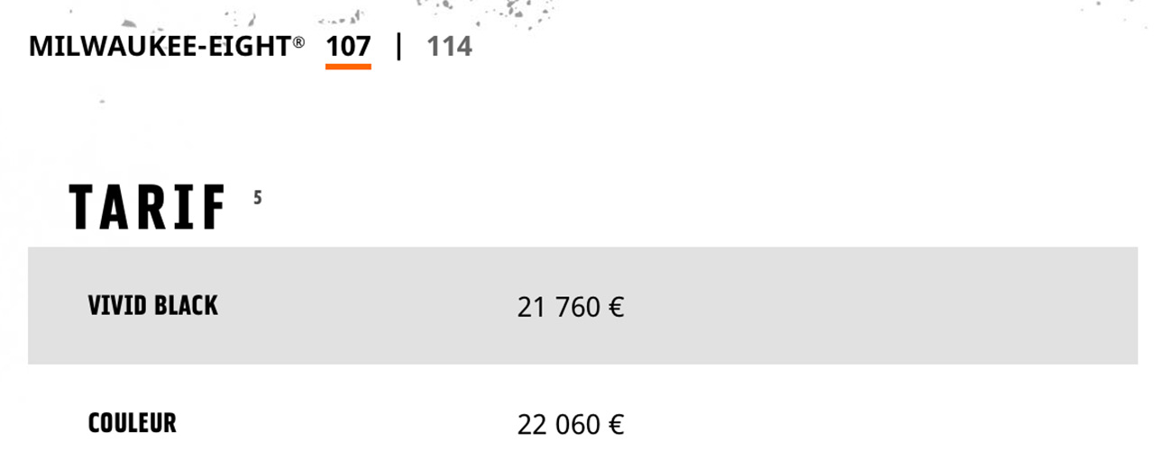 Tarif Breakout 2018 - moteur 107