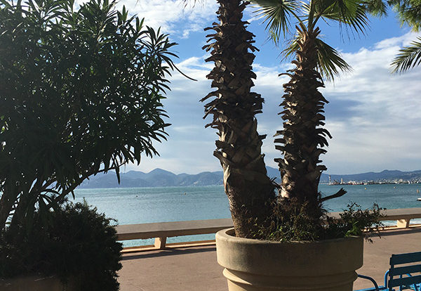 La Croisette, bord de mer Cannes